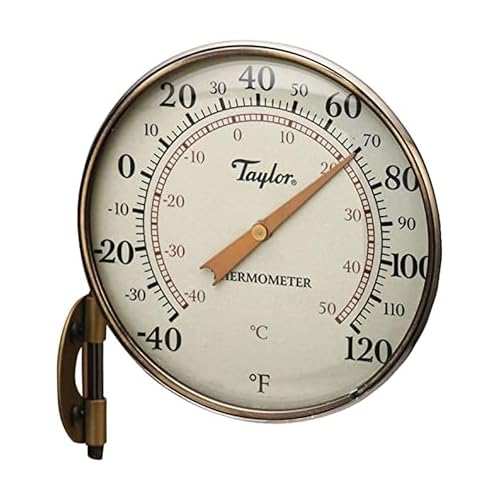 Taylor Precision Products Heritage Metal Dial Thermometer (4.25-Inch)