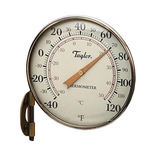 Taylor Precision Products Heritage Metal Dial Thermometer (4.25-Inch)