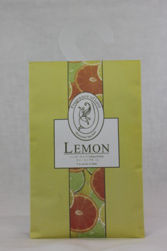 Feel Fragrance Scented Sachets with Hanger for Closet,Pack of 3(Lemon)