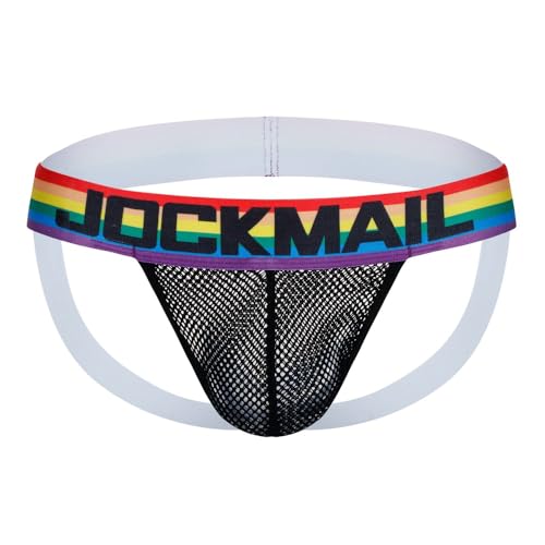 JOCKMAIL Jock Straps for Men Breathable Men's Jockstraps Sexy Athletic Supporter Underwear for Gym and Party