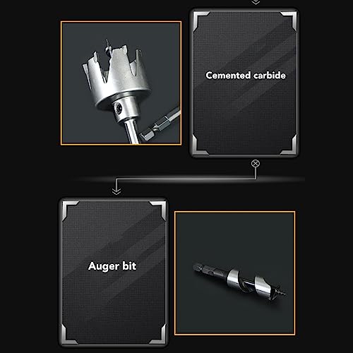 Kit para instalación de cerradura de puerta Fafeicy miniatura 4