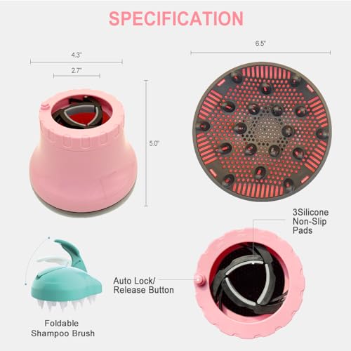 Difusor de cabelo universal, acessório difusor de secador de cabelo para cabelos cacheados e ondulad