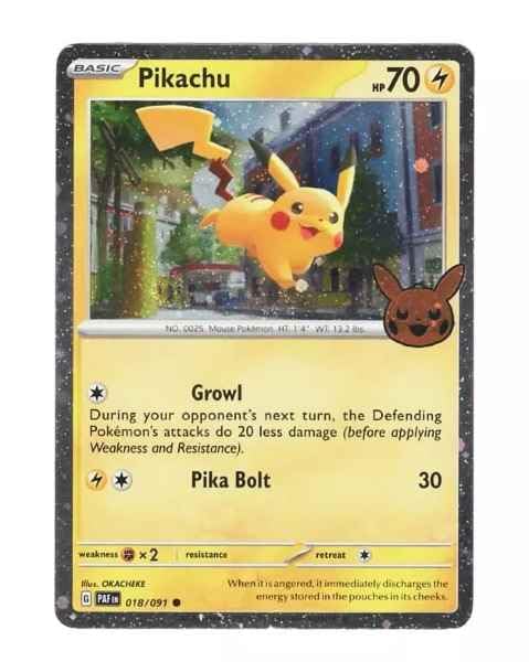 rare trick or trade pokemon cards 2024 Amazon.com: Pokemon - Pikachu 018 - Trick or Trade 2024 - Cosmos Holo