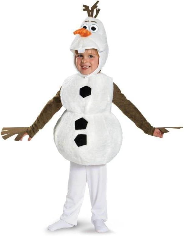Olaf Costume for Kids Snowman Dress up Boys Halloween Cosplay Jumpsuit X-Small