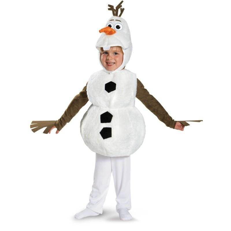 ELEGAWHISPR Olaf Costume for Kids Snowman Dress up Boys Halloween Cosplay Jumpsuit