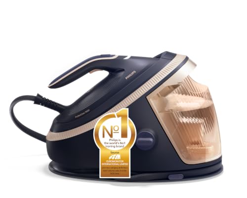 Philips PerfectCare 7000 Series Steam Generator Iron - 2850W 170g/min Continuous Steam 650g Steam Boost 1.5L OptimalTEMP Technology Louros Blue - PSG7300/26