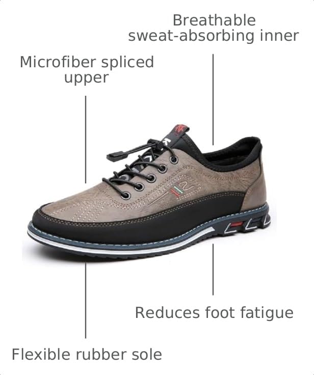 Image of Men's Oxford Business Casual Shoes Office Loafers Dress Comfort Driving Shoes