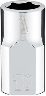 Milwaukee Socket 6-Point CHRM 3/8INX10MM 45-34-9080