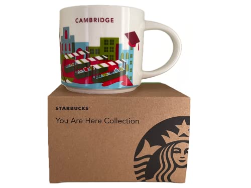 STARBUCKS You are Here Collection Cambridge UK YAH Mug, Blue and White, Medium