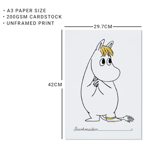 Póster de Snorkmaiden Moomin de formato vertical coleccionable 3