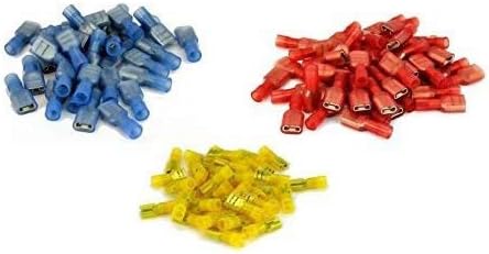 300 pcs 22-18 16-14 12-10 AWG QUICK DISCONNECTS FEMALE RED BLUE YELLOW SPADE CONNECTOR