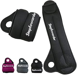 Stepfowarder Wrist Weights Thumblock Arm Weights Set for Women/Men (Available from 0.5kg to 1.5kg) - Ankle Wights Adjustable Strap for Running & All Kind of Cardio Exercises