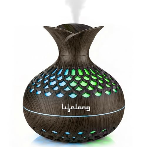 Image of Lifelong Flower Home Humidifier & Essential Oil Diffuser | 300ml Tank Capacity | Ultrasonic Aromatherapy for Home, Office & Bedroom with Soothing Light for Relaxation| Essential Oil Fragrance Diffuser