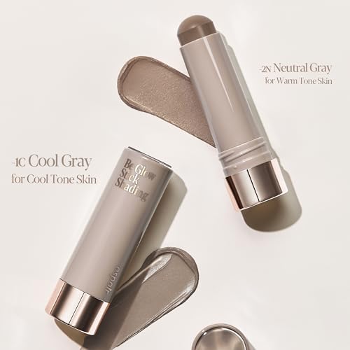 Image of Espoir Be Glow Shading Stick Contour #2 Cool Gray│Creamy Solid Texture & Smooth Gliding on Face with Hyaluronic Peptide, Well-Blending and Seamless Contouring for Daily Makeup, Natural Color