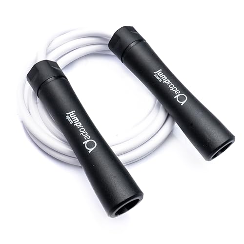 Heavy Champion 2.0 - Comba profesional para saltar (10 mm de diámetro, longitud de la cuerda de 3 m, ajustable), color blanco