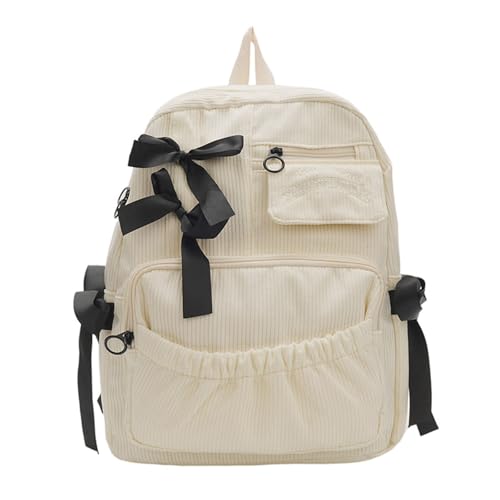 Mochila para estudiantes adolescentes con lazos y diseño casual japonés