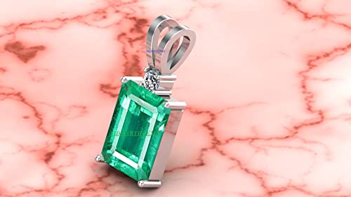 Pendentif émeraude authentique Panchadhatu contre les bijoux ternes - 4