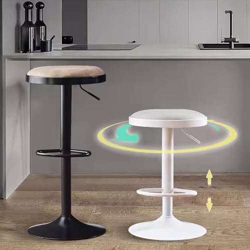 Tabourets de bar réglables sans dossier pour optimiser les petits espaces - 5