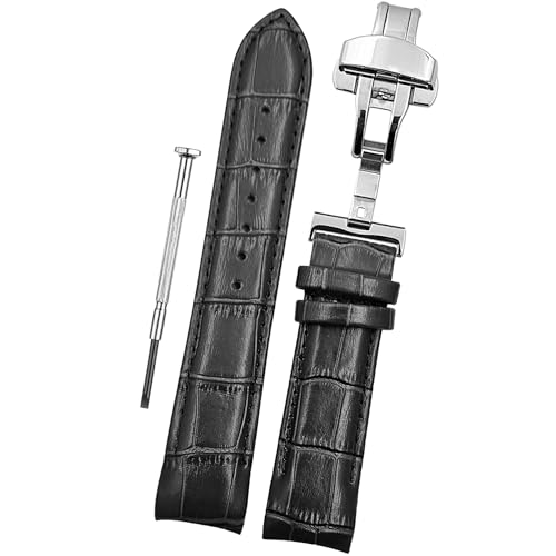 Image of DBLACK ''TST2'' Premium Leather Watch Strap, Bamboo Pattern Design Watch Band / / Compatible with Tissot Couturier 1853 & Other Models, Full-Padded Curved Watch Belt (Choose Your Size & Color)