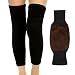 BESTCYC Unisex Women Men's Cashmere Wool Knee Brace Pads Winter Warm Thermal Knee Warmers Thicken Lengthen Breathable Elastic Knees Sleeves for Winter Cold Weather Knees Protection