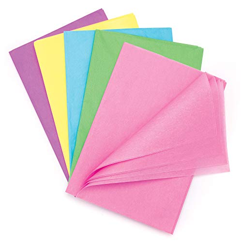 Baker Ross Pastel Tissue Paper Value Pack van 25) Perfect voor Kids Spring Themed Arts and Crafts