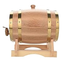 Weinfass Eichenfass Holzfass, 5 Liter Vintage Holz Weinspender Personalisierte Weinfässer Fass Likör Fass für Zuhause Bar Party Bankett Geburtstagsgeschenk