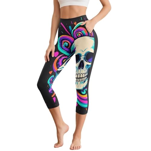 Legging yoga crâne femme pour le studio de fitness et vos sorties urbaines