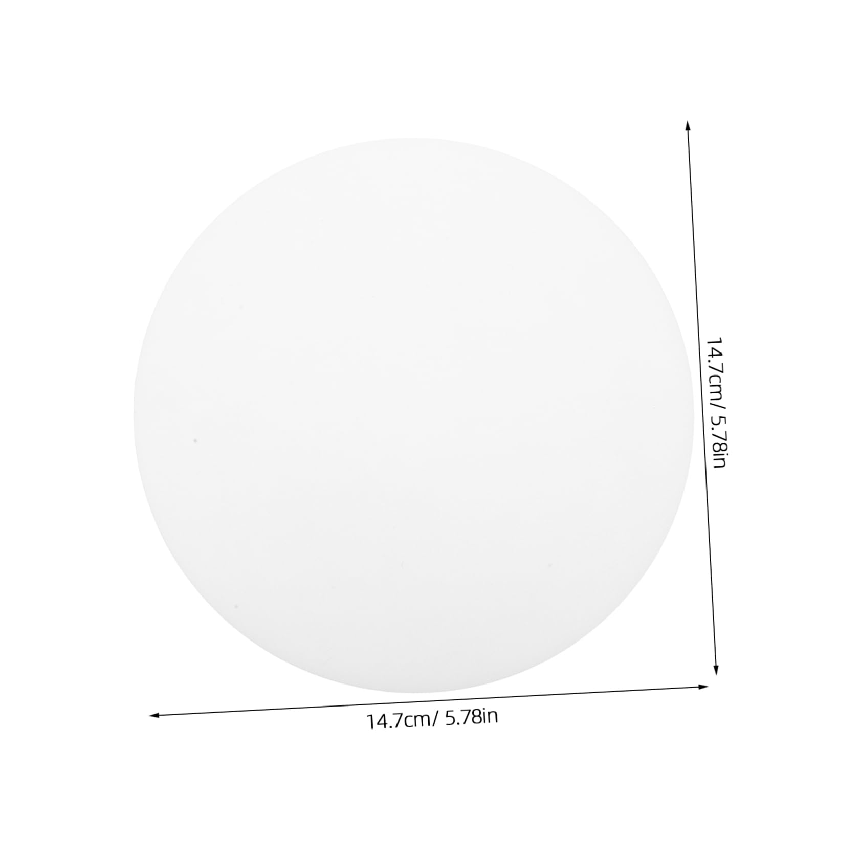 LIFKOME 6-pack Led Light Diffuser Ceiling Light Diffuser Plate for Led Downlights Flat Pc Material Anti-dazzling Spotlight Lamp Shields