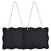 eBoot 8 x 10 Inch Black Vintage Style Chalkboard Sign Message Board with Jute Hanging String for Wedding Signs, Kitchen Pantry and Wall Decor, 2 Pack