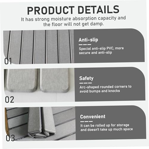 Tapis de bain ultra-absorbant au séchage rapide et antidérapant