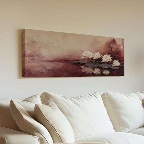 Toile Nénuphars sereins pour décoration chambre panoramique
