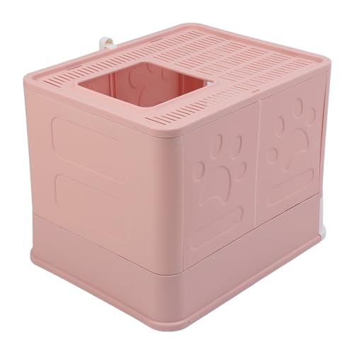 Caixa de Areia para Gatinhos, Controle de Odor Dobrável Multiuso para Gatos, Semi-fechado, Fácil de