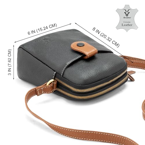 Image of Goatter Genuine Leather Small Sling Cross-Body Bag For Girls And Women's