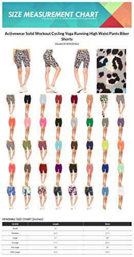 image for FashionJOA Activewear Solid Workout Cycling Yoga Running High Waist Pa