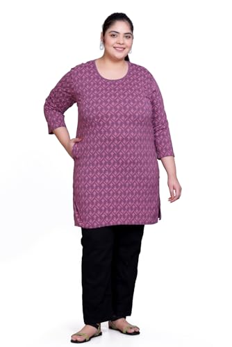 Image of RYSH Women's Plus Size Printed Longline Tops | Printed longline tops in multiple colours and plus sizes