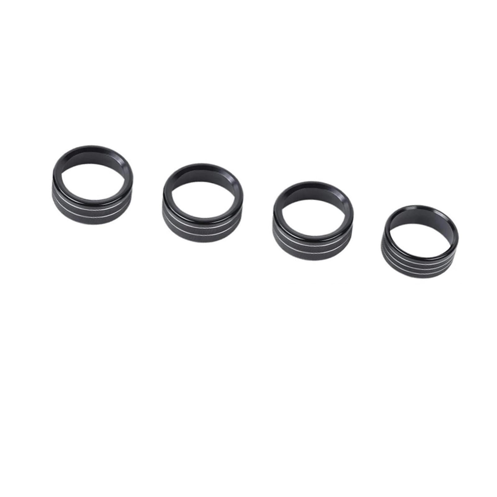 Klimaanlage Scheinwerfer Schalter Knopf Fit for Jeep Wrangler JL JLU 2018-2025 Abdeckung für den Temperaturregler im Auto(Black)