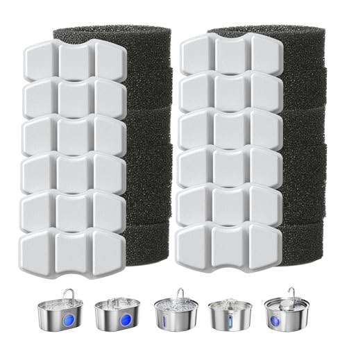Image of Invengo Cat Water Fountain Stainless Steel 3.2L /108oz (12 Filters + 12 Sponges)