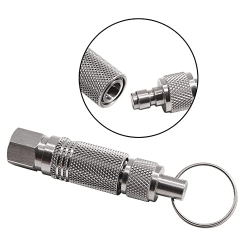 Paintball Pcp 1/8 Npt Female Thread Stainless Steel Coupler Hpa Co2 Air Tank Refill Connector Quick Disconnect Quick Release Adapter Fitting #TOP4