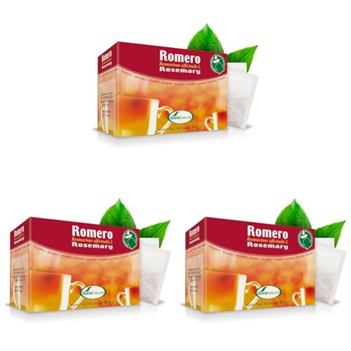 Soria Natural Té Infusión Romero - 20 Bolsitas (30 g) (Paquete de 3)