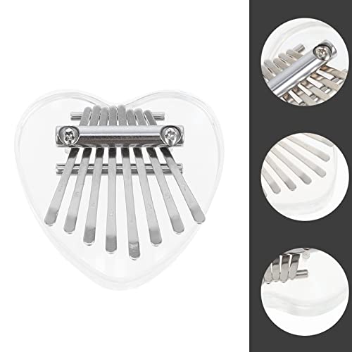 BIENKA Kalimba Acrylique Pouce Piano 8 Touches en Forme De Coeur Mbira Doigt Piano Portable Instruments De Musique for… - Les Beatles, Paul McCartney, John Lennon, RIngo Starr, George Harrison BIENKA Kalimba Acrylique Pouce Piano 8 Touches en Forme De Coeur Mbira Doigt Piano Portable Instruments De Musique for… – Image 8