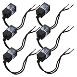 ELAYARD 6 piezas Botellas Colgantes de Perfume para Coche Difusores de Aire Recargables de Frascos de Vidrio Resistentes y Compactos para Aromaterapia Auto Hogar u Oficina