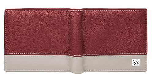 Image of ANTONIO VALERIA Jake Red /Sand Leather Wallet for Men