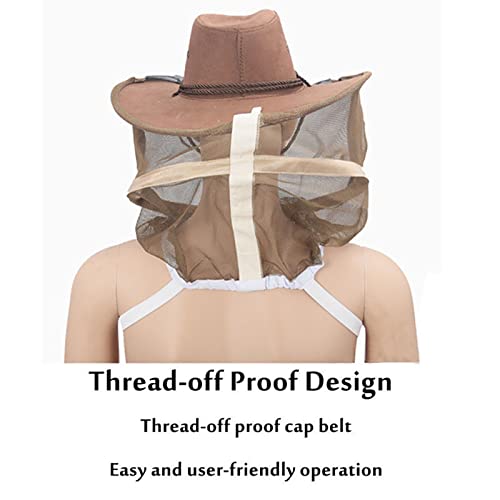 Imkerhut, 2-in-1 Imkerhut, Cowboyhut mit Ziegenleder, Imkerhandschuhe, Imkerhut, Imkerhut, Denim, Komfortdesign… – Bild 7