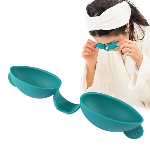 Image of Eye Wash Cups, Remove Debris or Irritants and Feel Refreshed, Clean Both Eyes Simultaneously by just Blinking 20 Times, Made of Silicone for Safety and Flexibility. (Green)