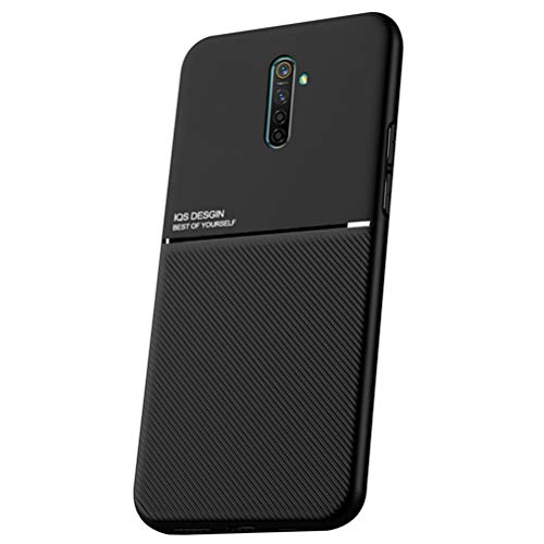 UBERANT Oppo Reno Ace/Realme X2 Pro Case, Soft Shock-Absorbing TPU Bumper [Imitation Metal Line] Ultra-Thin Anti-Fingerprint Case for Oppo Reno Ace/Realme X2 Pro 6.5