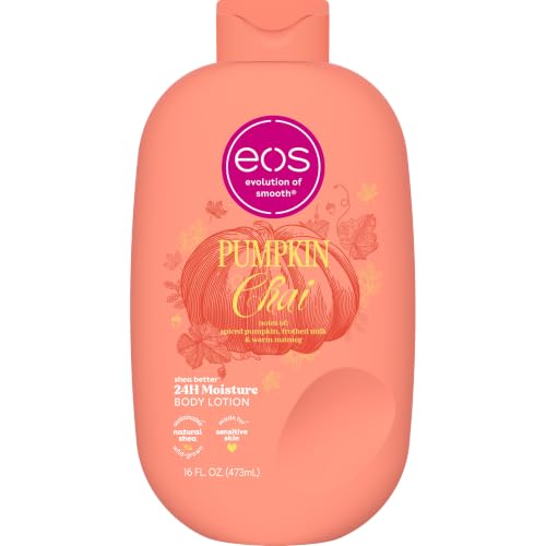 Image of eos Shea Better Body Lotion, Pumpkin Chai, 24-Hour Moisture, 16 fl oz