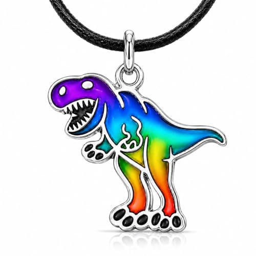 T-Rex humeur collier de cuir cadeau anniversaire original