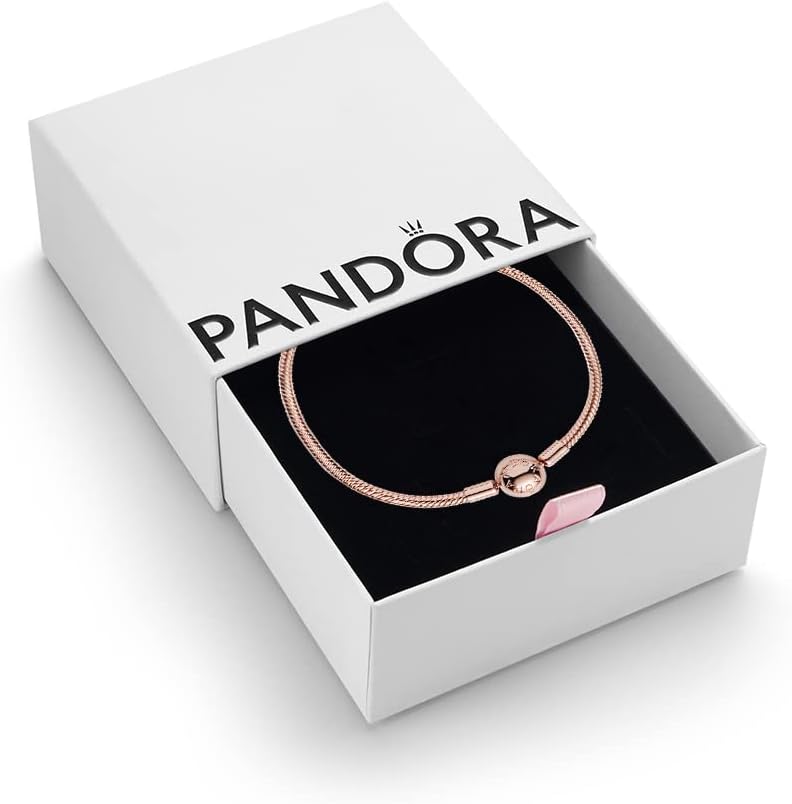 Moments Women's 14k Rose Gold-Plated Snake Chain Bracelet for Charms