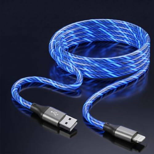 Light Up iPhone Charger Cord LED Lightning Cable, MFi Certified USB A to iPhone Charger Cord with LED Light, Fast Charging Data Sync Wire for iPhone 14/13/12More image 2