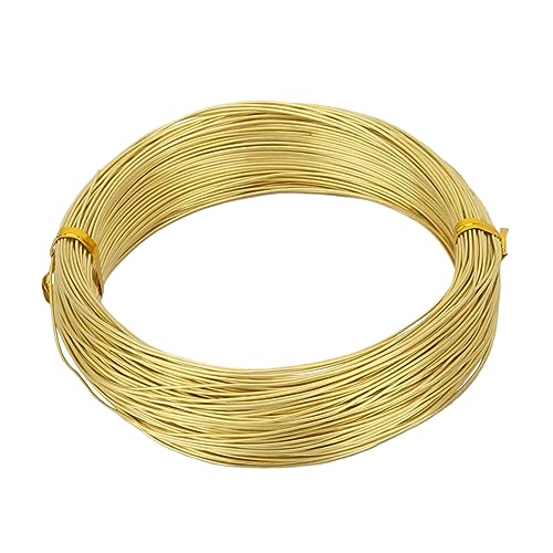 ZDLSDL Fil en laiton, diamètre 0,8 mm, diamètre du fil en laiton Ø 0,8 mm, longueur 50 m